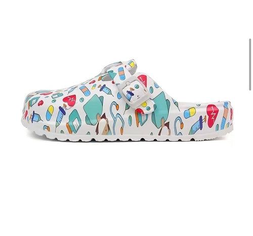 Nurses Slippers Platform EVA Clogs Mules - Lightweight Women's Sllides