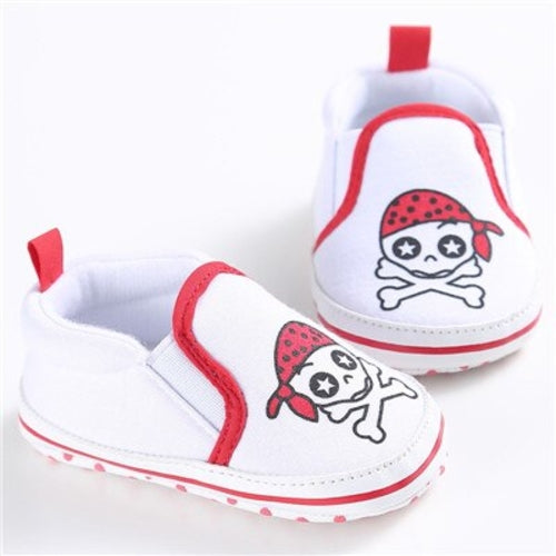 4 Colors Cute Canvas Baby Shoes Halloween Skull