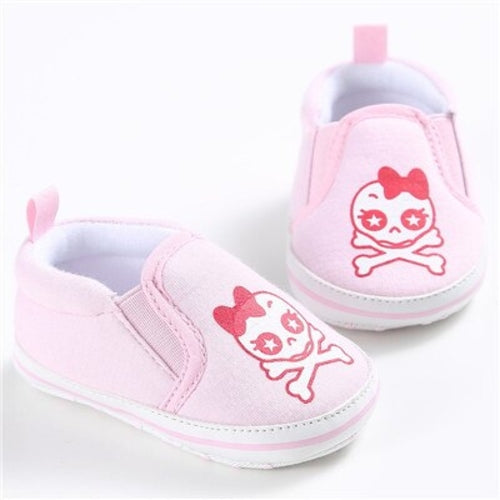 4 Colors Cute Canvas Baby Shoes Halloween Skull
