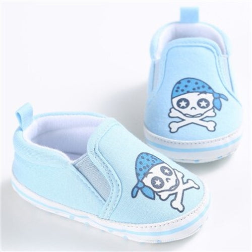 4 Colors Cute Canvas Baby Shoes Halloween Skull