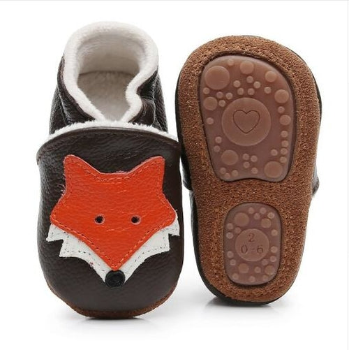 Fox style Genuine Leather Baby Shoes 2019 Autumn