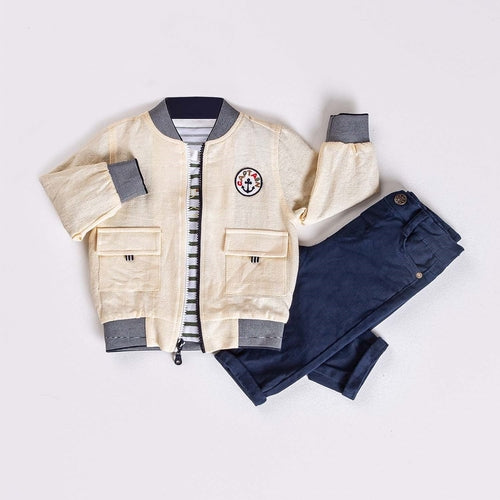 Infant and Toddler 3-Piece Boys' Outfit - Jacket, T-Shirt & Jeans