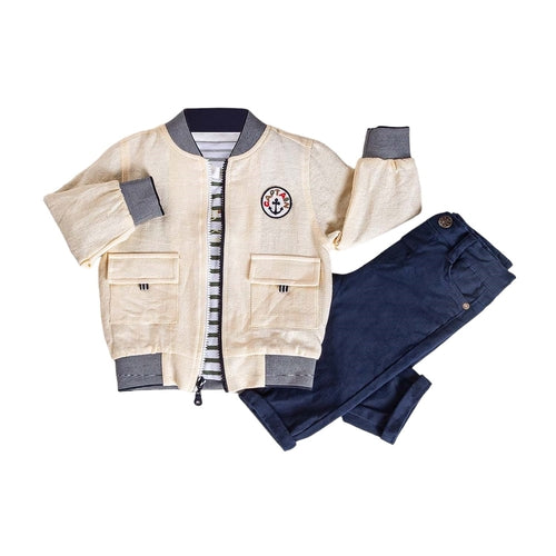 Infant and Toddler 3-Piece Boys' Outfit - Jacket, T-Shirt & Jeans
